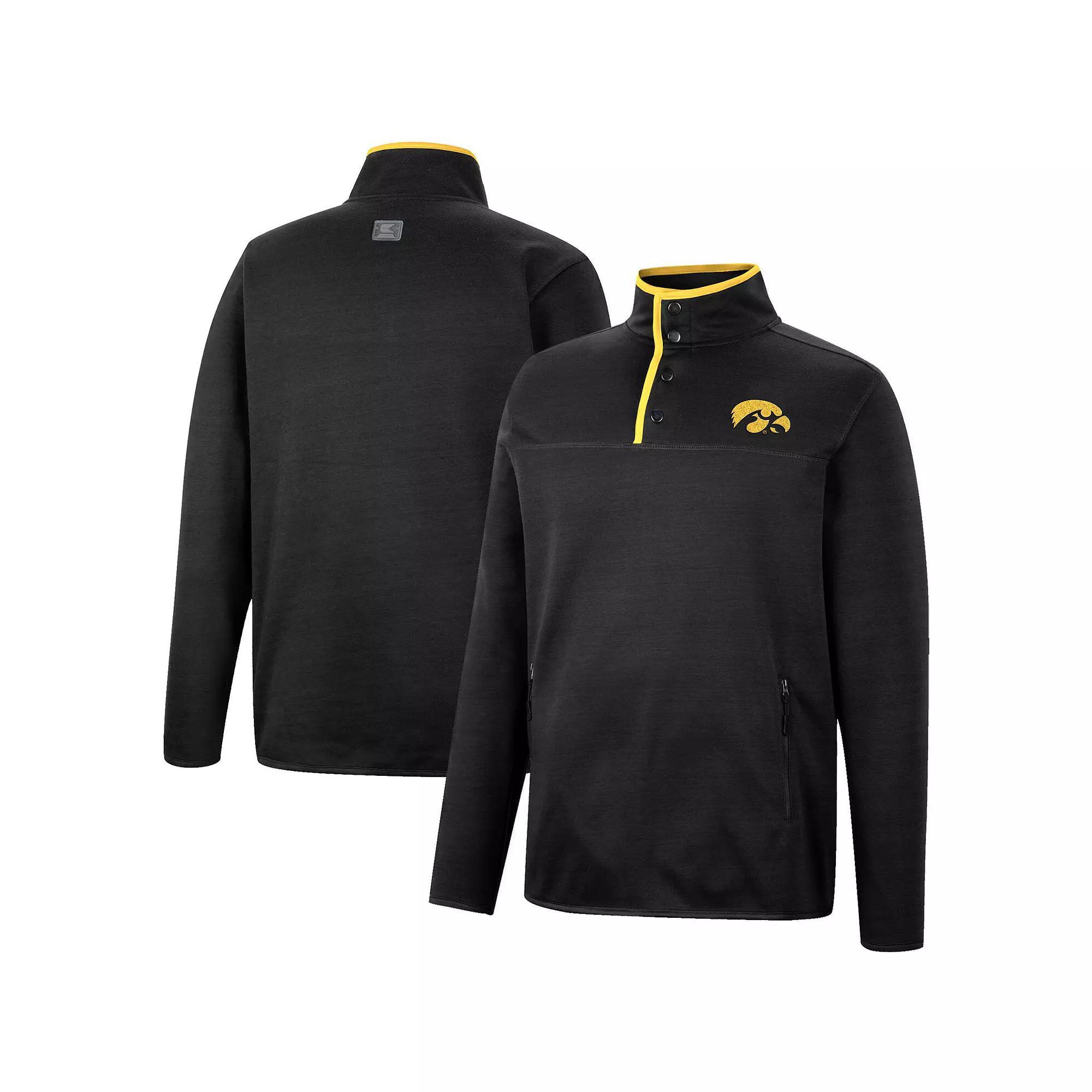 Men's Colosseum Purple LSU Tigers Rebound Quarter-Snap Jacket,  Product Image