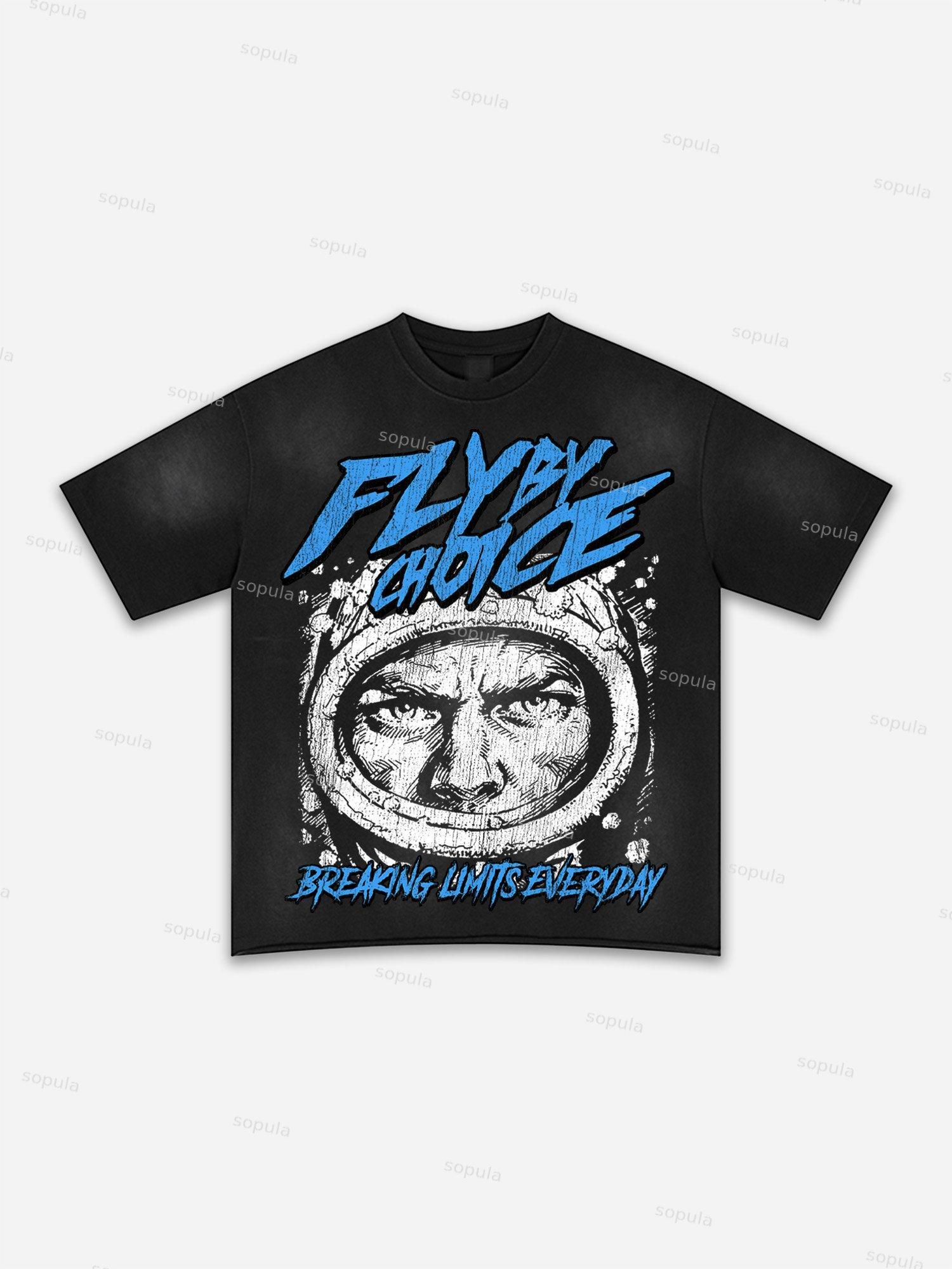 Fly By Choice Graphic Washed T-shirt Product Image