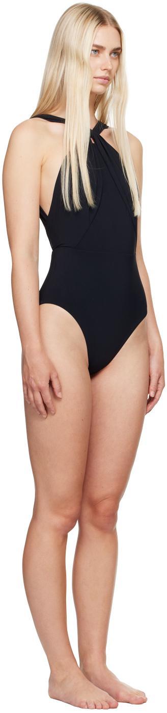 ZIMMERMANN Ottie Halterneck Swimsuit In Black Product Image