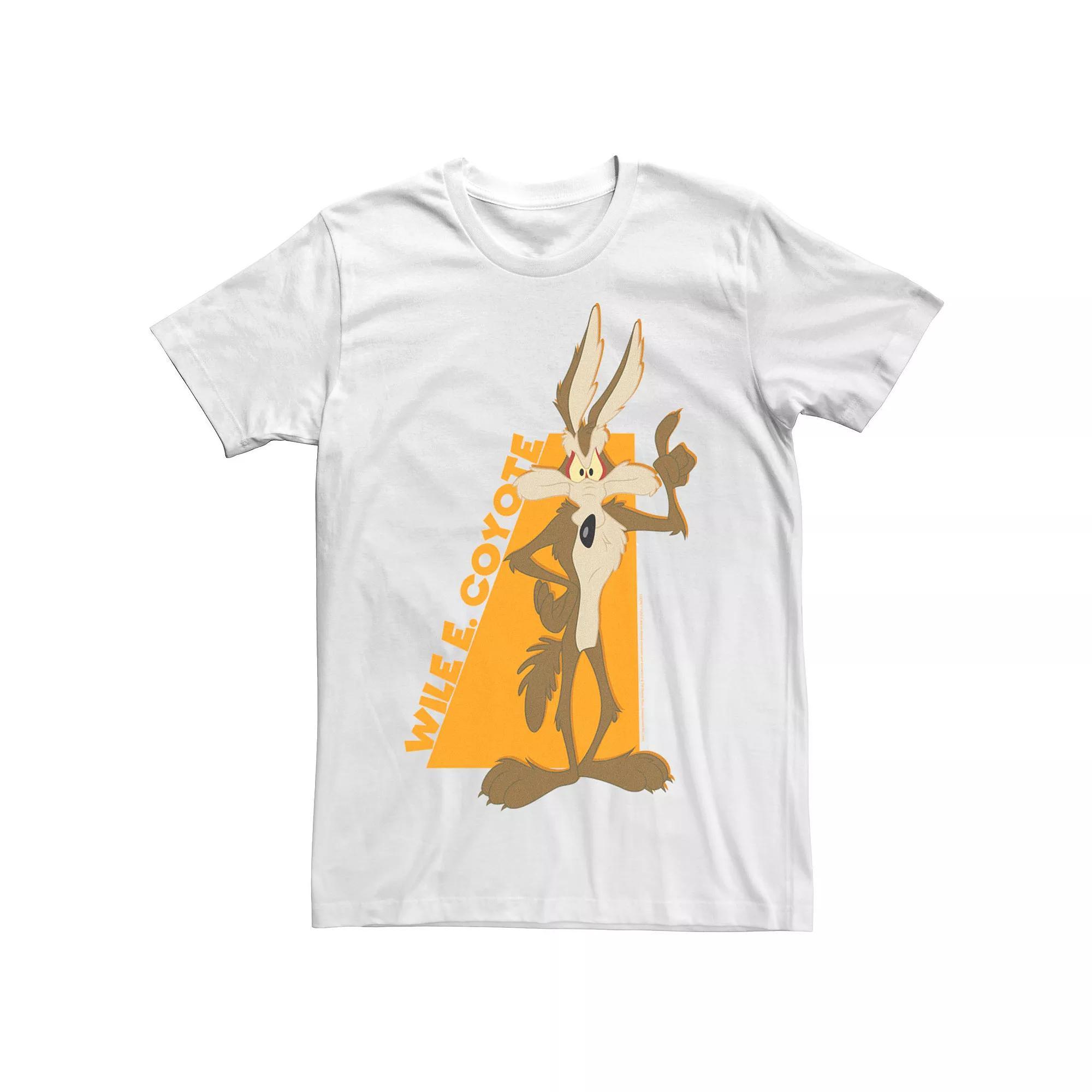 Men's Looney Tunes Wile E. Coyote Orange Hue Portrait Tee,  Product Image