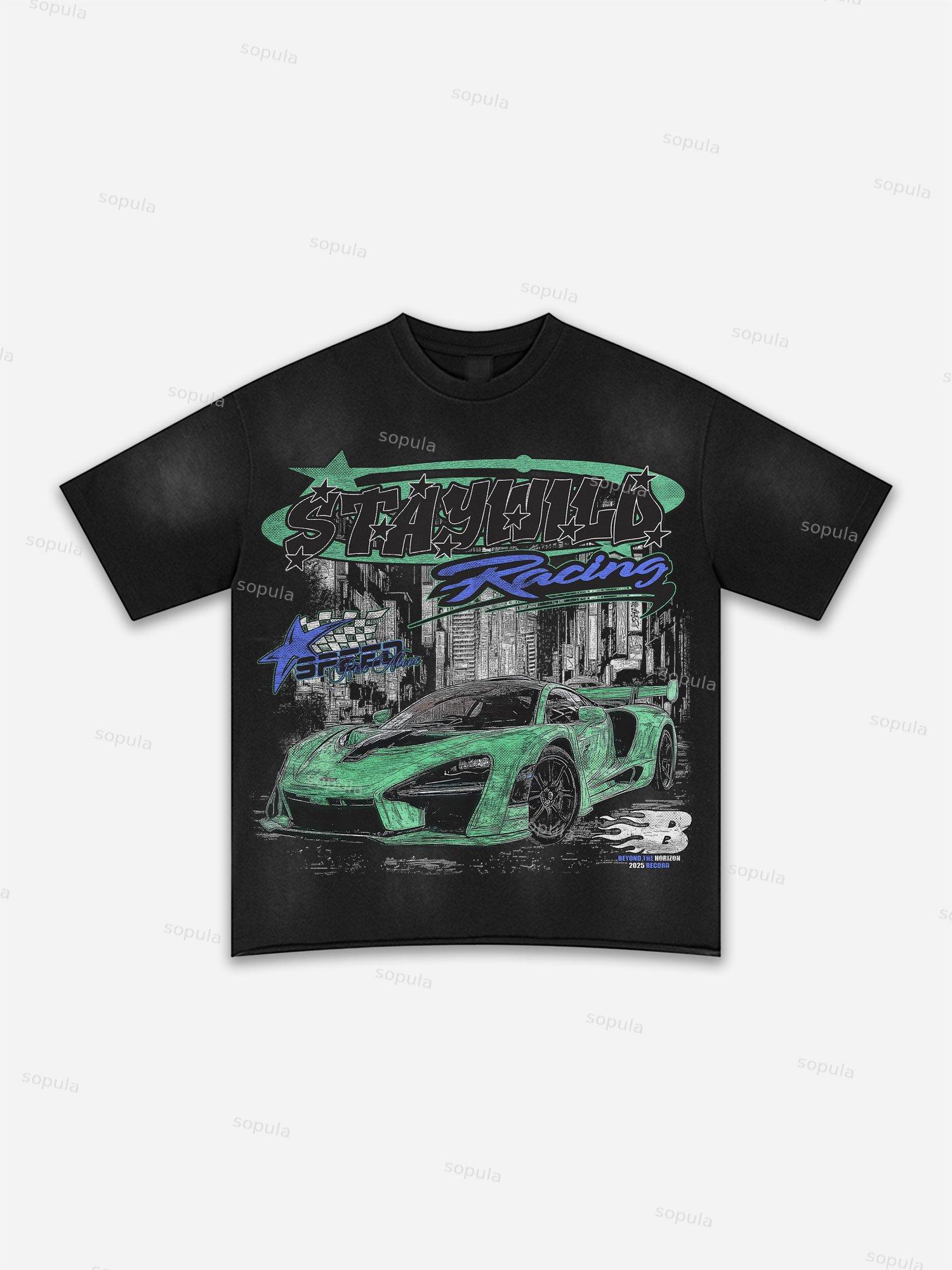 Fly By Choice Graphic Washed T-shirt Product Image