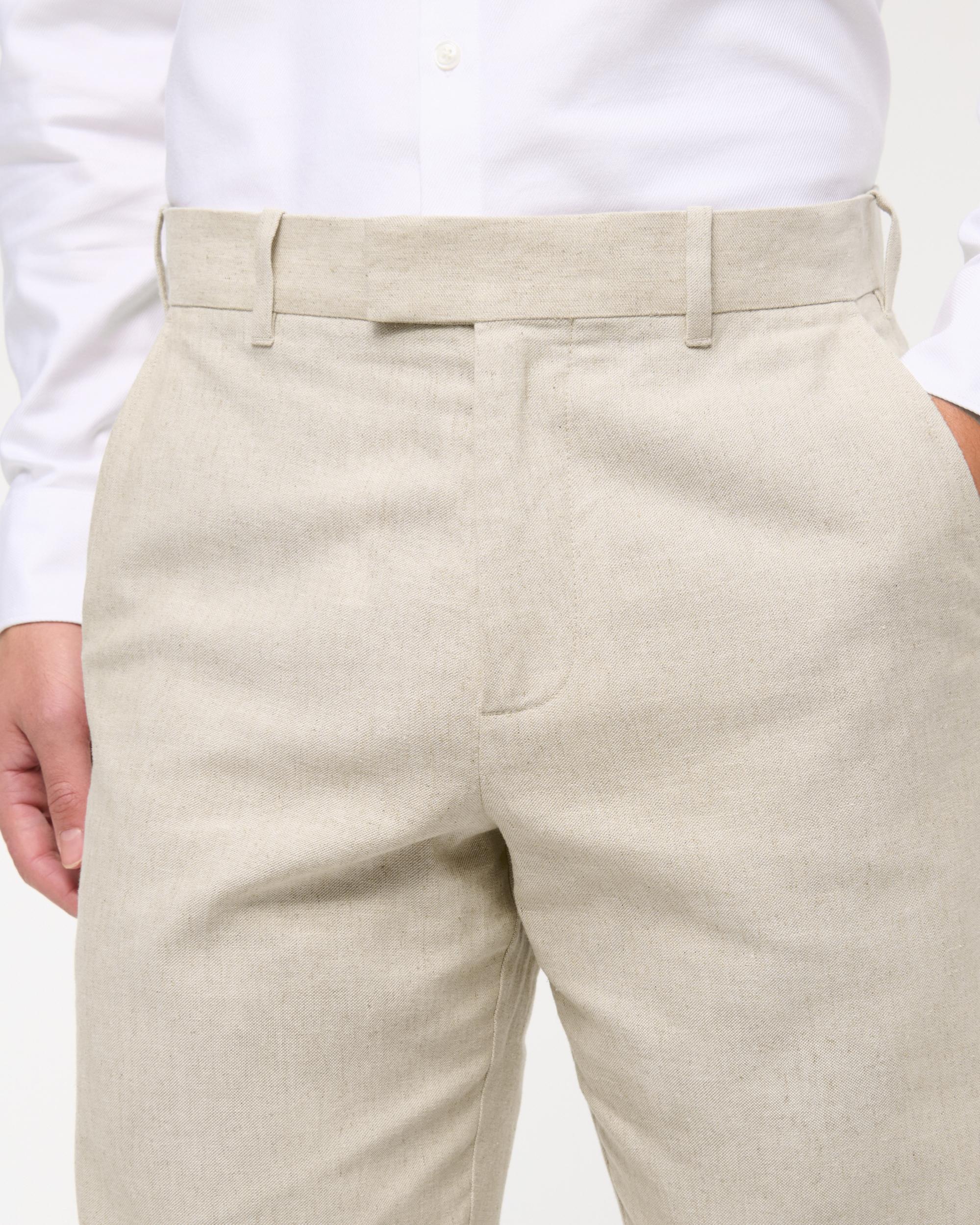 The A&F Collins Linen-Blend Suit Pant Product Image
