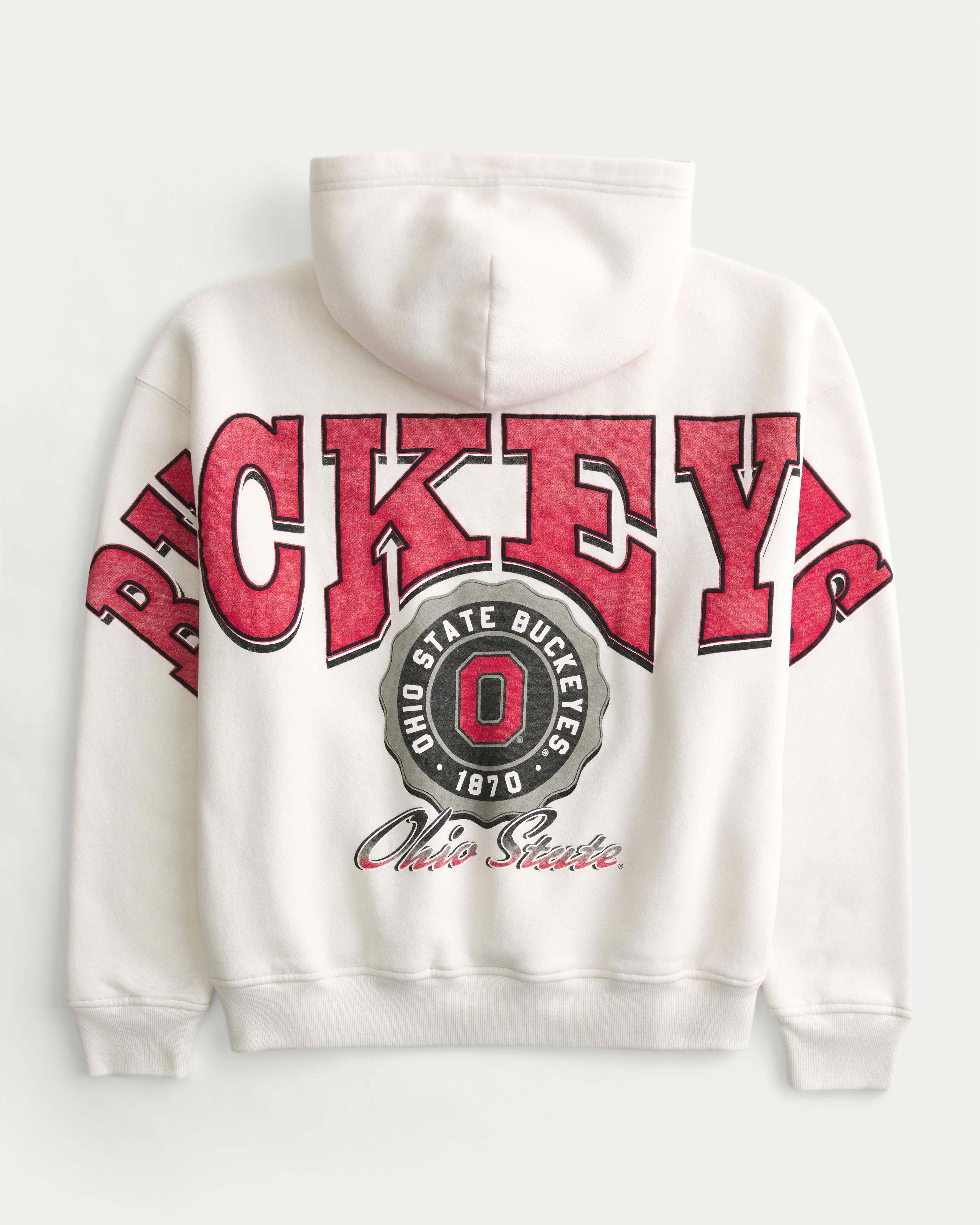 Boxy Ohio State Buckeyes Graphic Hoodie Product Image