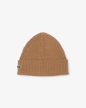 Rib Knit Brushed Wool Beanie Product Image