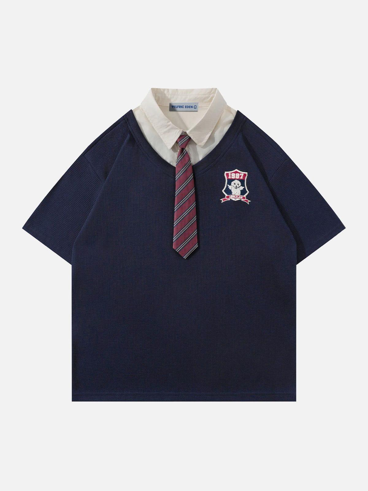 Aelfric Eden Layered Stripe Tie Tee Product Image