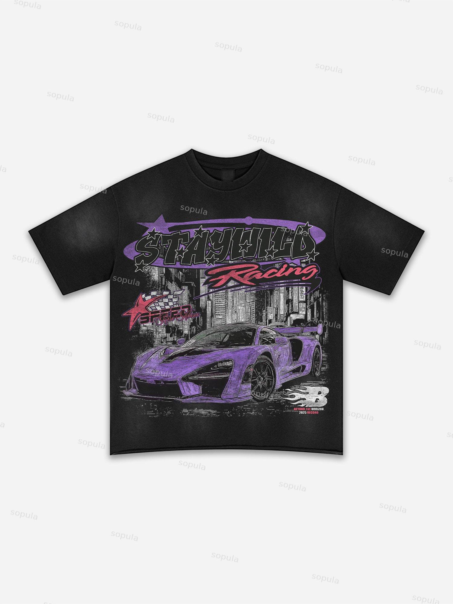 Fly By Choice Graphic Washed T-shirt Product Image