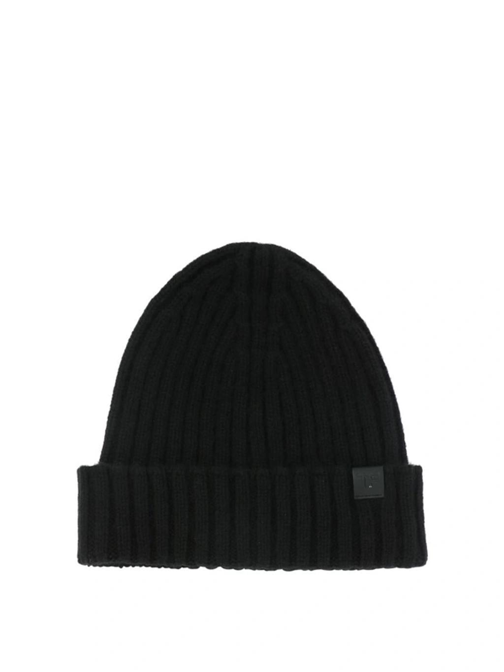 TOM FORD Ribbed Beanie In Black Product Image