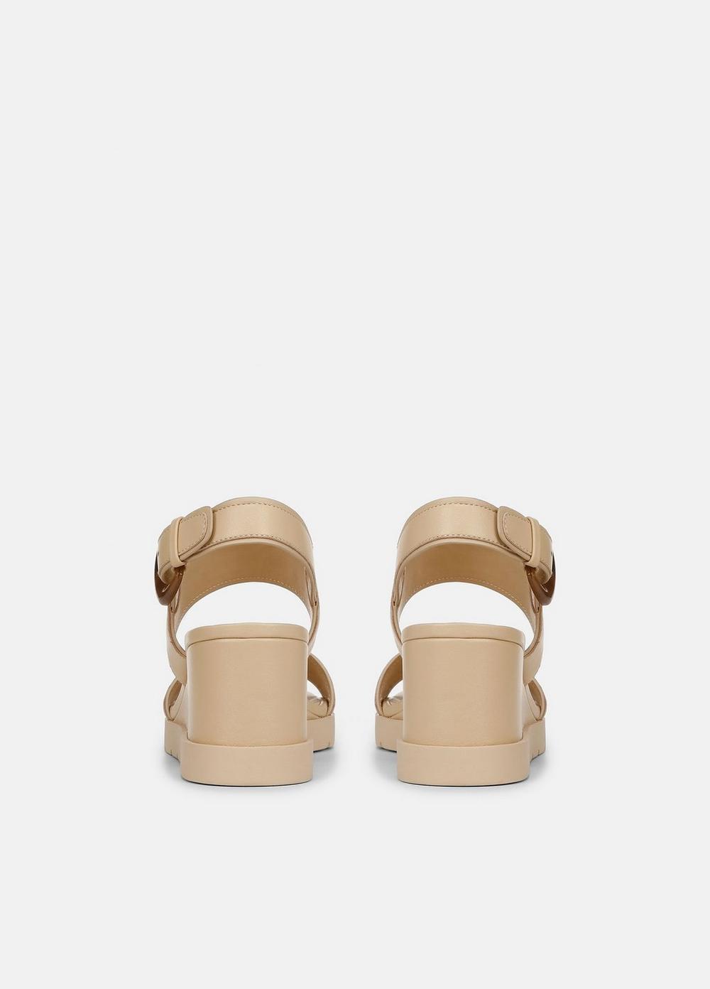 Roma Leather Wedge Sandal Product Image