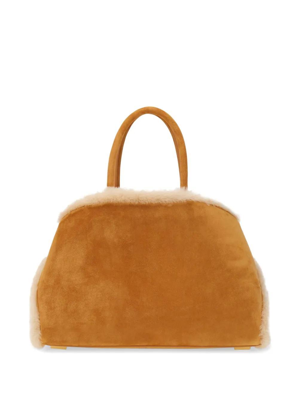 FERRAGAMO Small Hug Tote Bag In Naturale6 Product Image