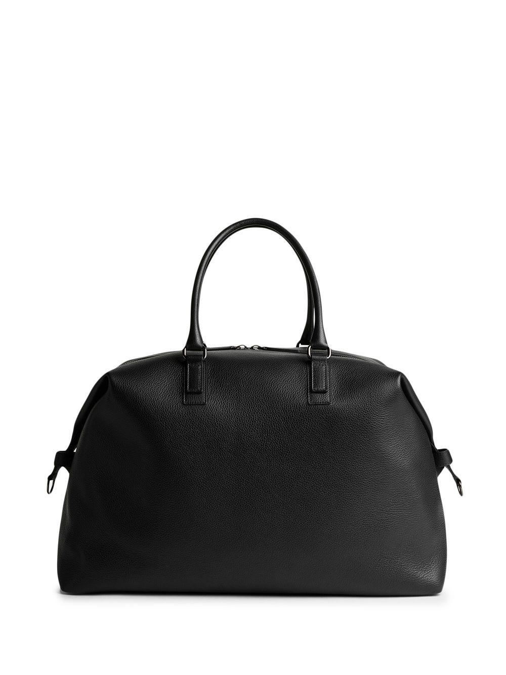 logo-print grained tote bag Product Image