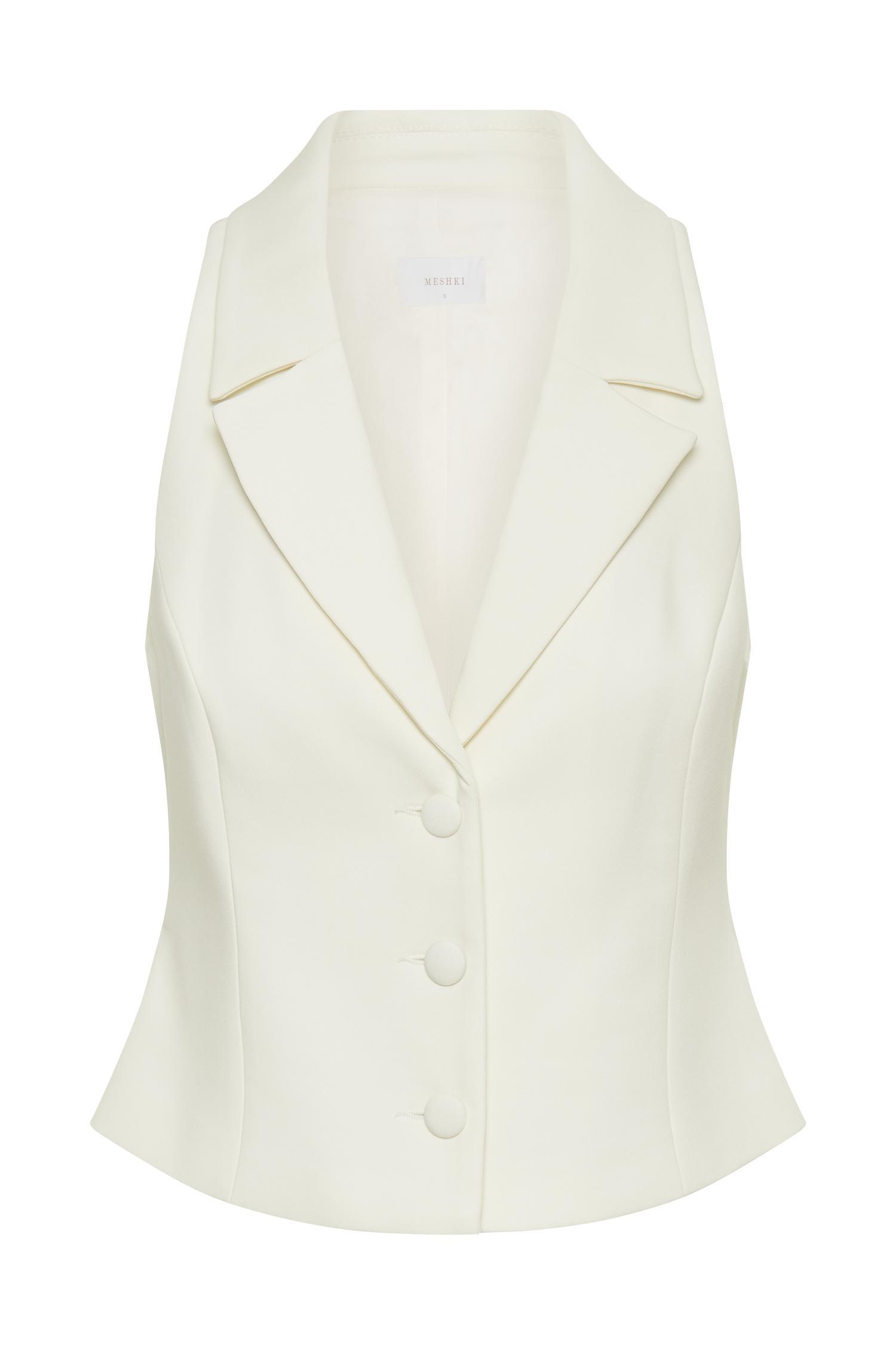 Mura Suiting Vest - Ivory Product Image