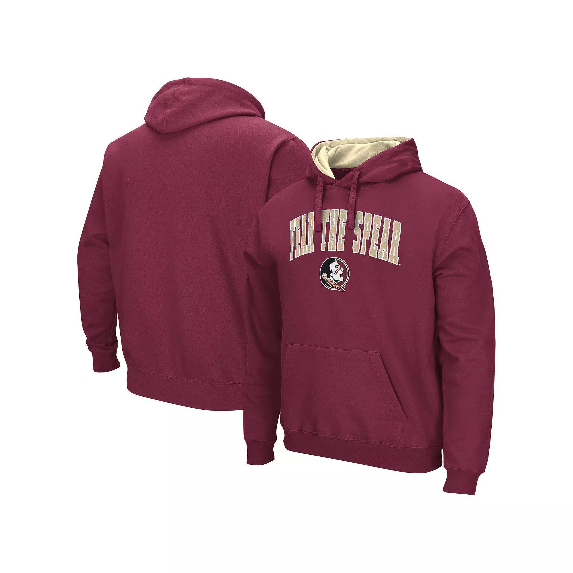 Men's Colosseum Black Oklahoma Sooners Arch & Team Logo 3.0 Pullover Hoodie,  Product Image