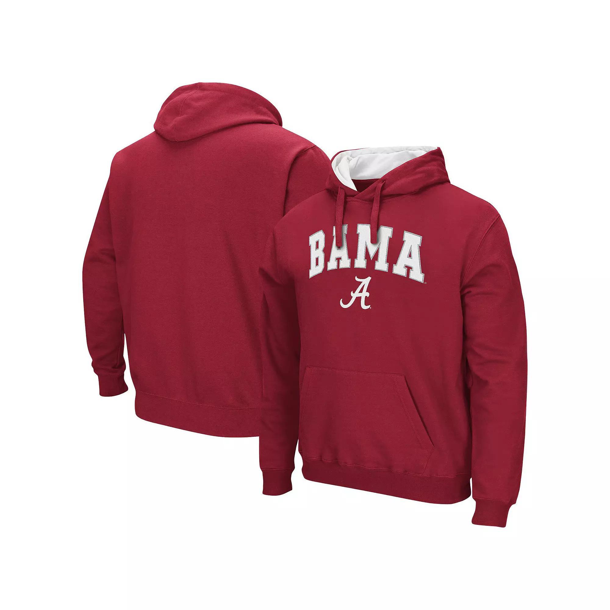 Men's Colosseum Red Worcester Polytechnic Institute Engineers Arch & Logo 3.0 Pullover Hoodie, Size: 2XL, Nc2 Red Product Image