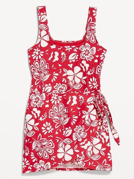 Side-Tie Swim Dress Product Image