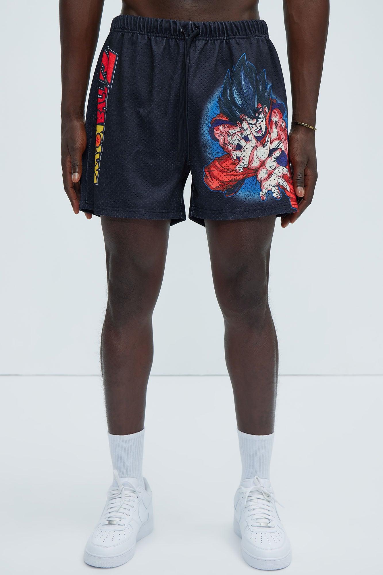 Dragon Ball Z Kamehameha Mesh Shorts - Black Product Image