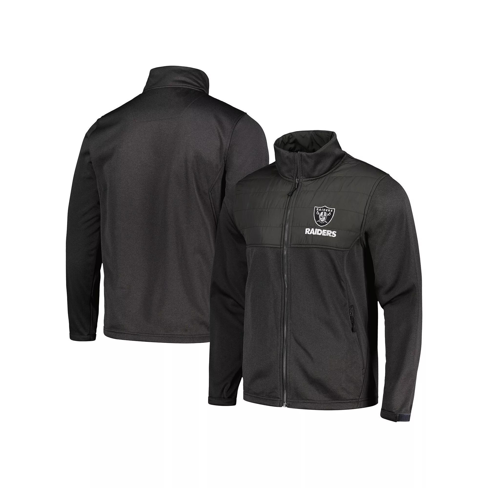 Men's Dunbrooke Heather Black Las Vegas Raiders Explorer Tech Full-Zip Jacket, Size: Small, Lvr Charco Product Image