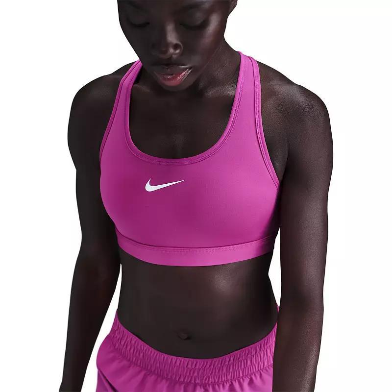 Women's Nike Swoosh Medium Support Padded Sports Bra, Size: Large, Pink Product Image