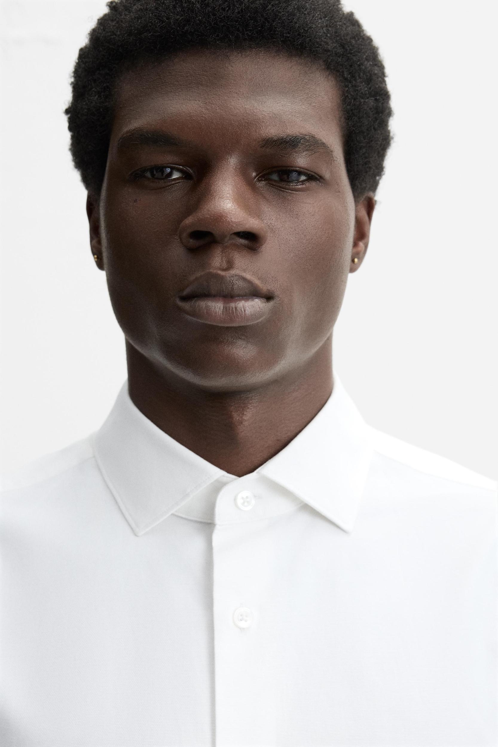 TEXTURED COTTON SHIRT Product Image