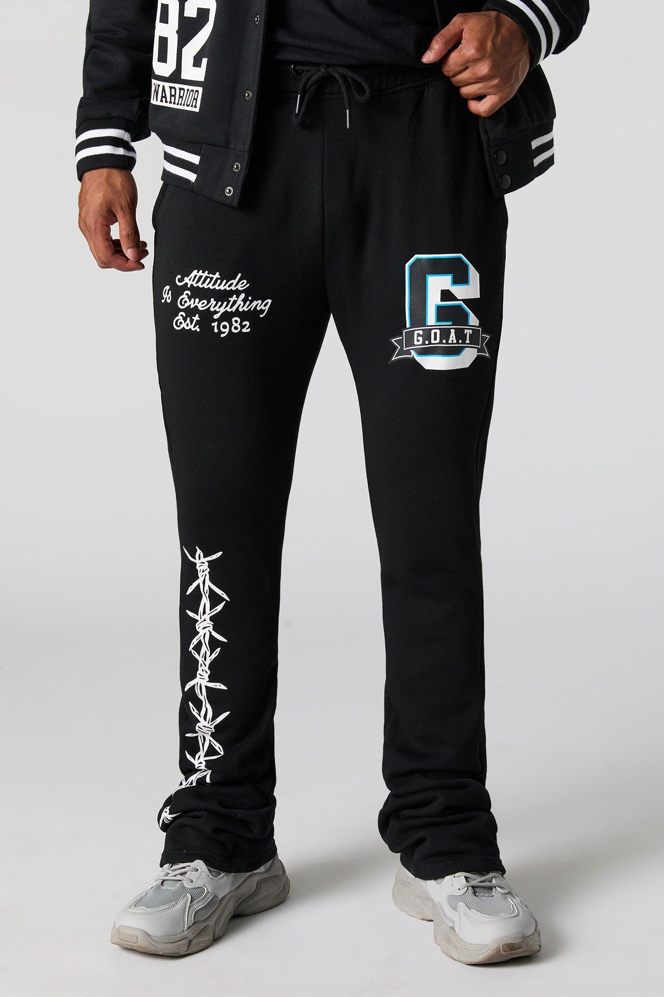 Graphic Fleece Open Bottom Jogger Male Product Image