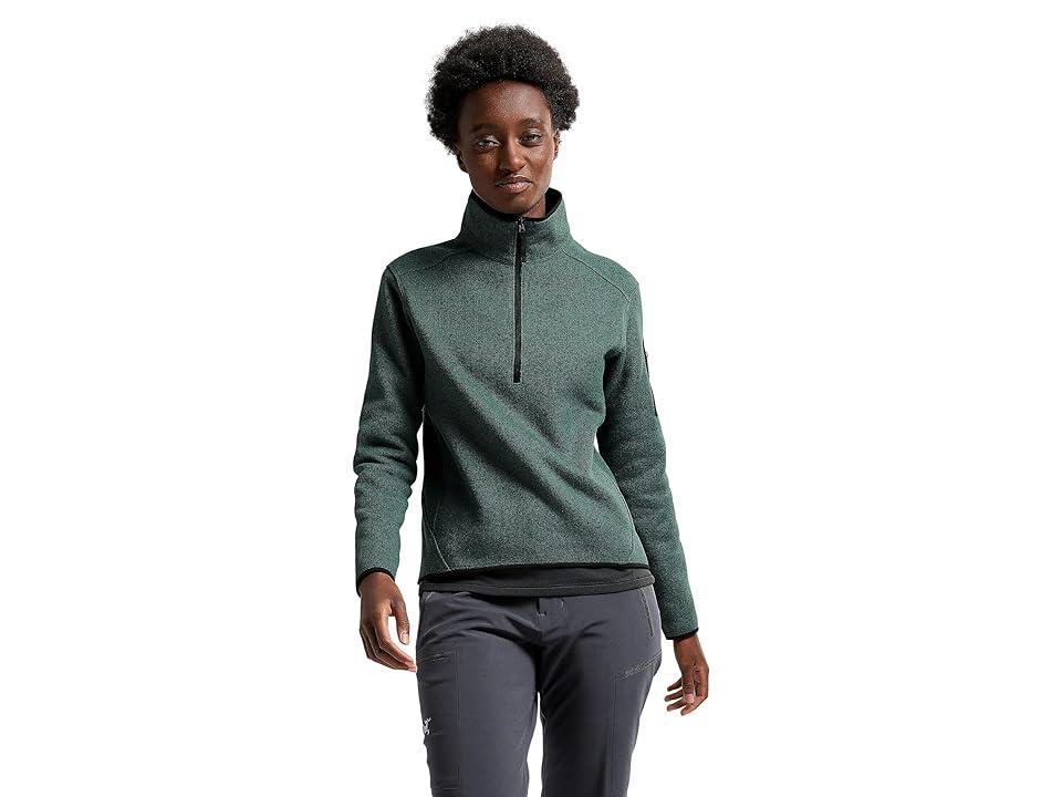 Arc'teryx Covert Zip Neck Heather II) Women's Clothing Product Image