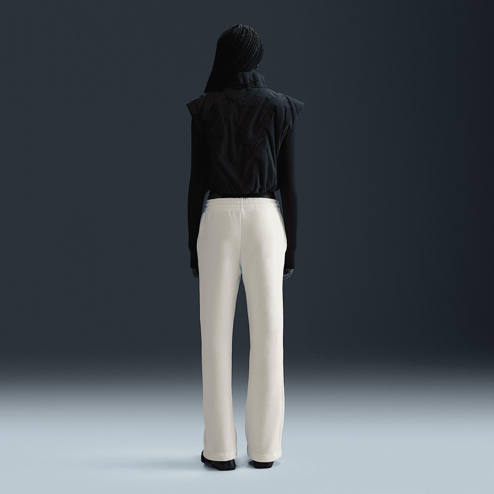 Womens Nike Sportswear Phoenix Fleece Mid-Rise Open-Hem Pants | HQ7723-133 Product Image