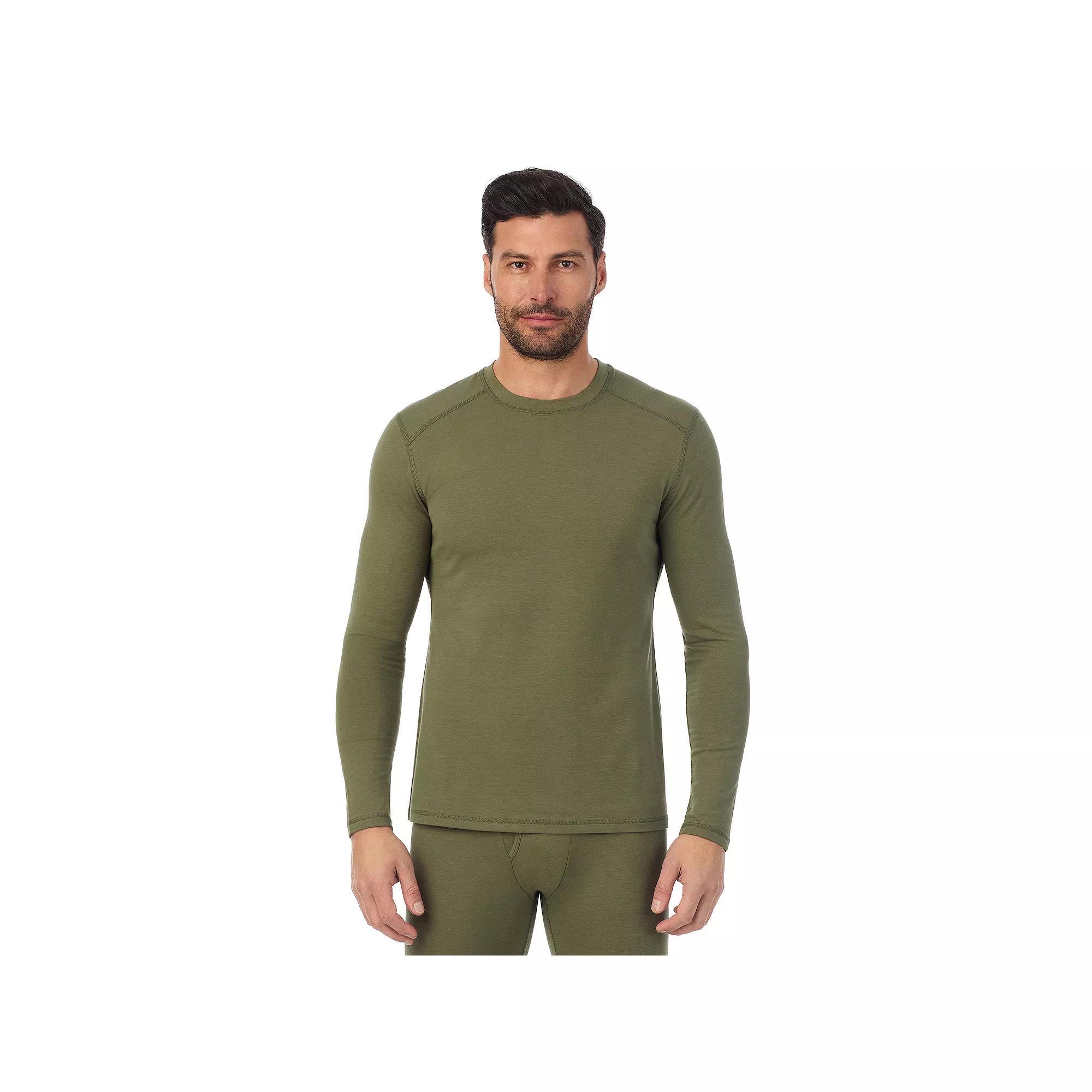 Men's Cuddl Duds® Midweight Cottonwear Performance Base Layer Crew Top,  Product Image