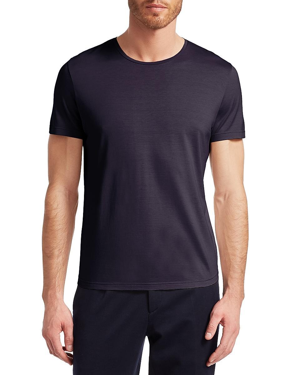 Mens Silk Cotton Jersey T-Shirt Product Image