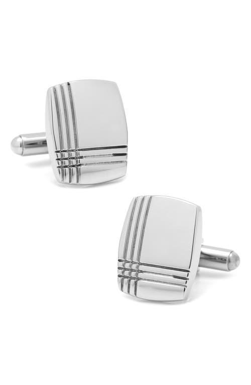 Ox & Bull Trading Co. Mens Stainless Steel Tartan Plaid Cufflinks and Stud Set, 6 Piece Set Product Image