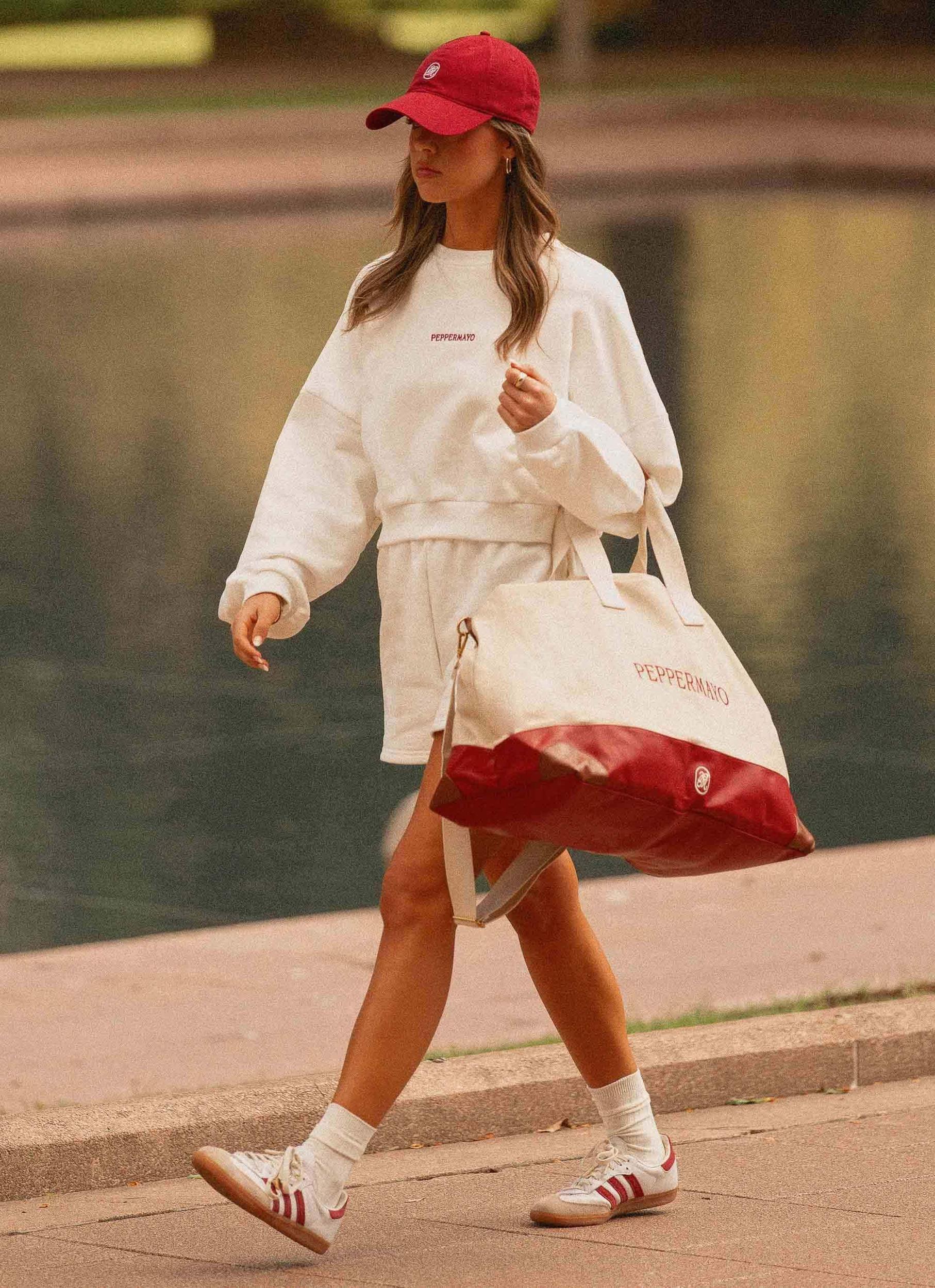 Signature Cropped Sweatshirt - Ivory Product Image