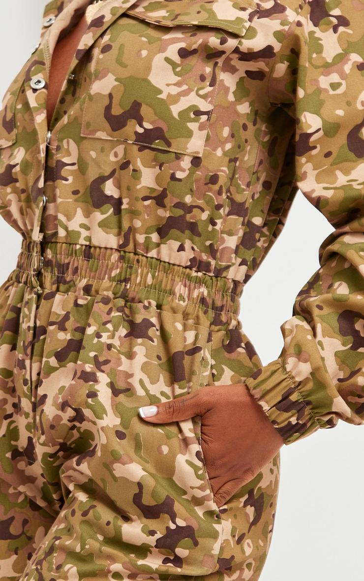 Shape Multi Camo Printed Elasticated Waist Jumpsuit Product Image