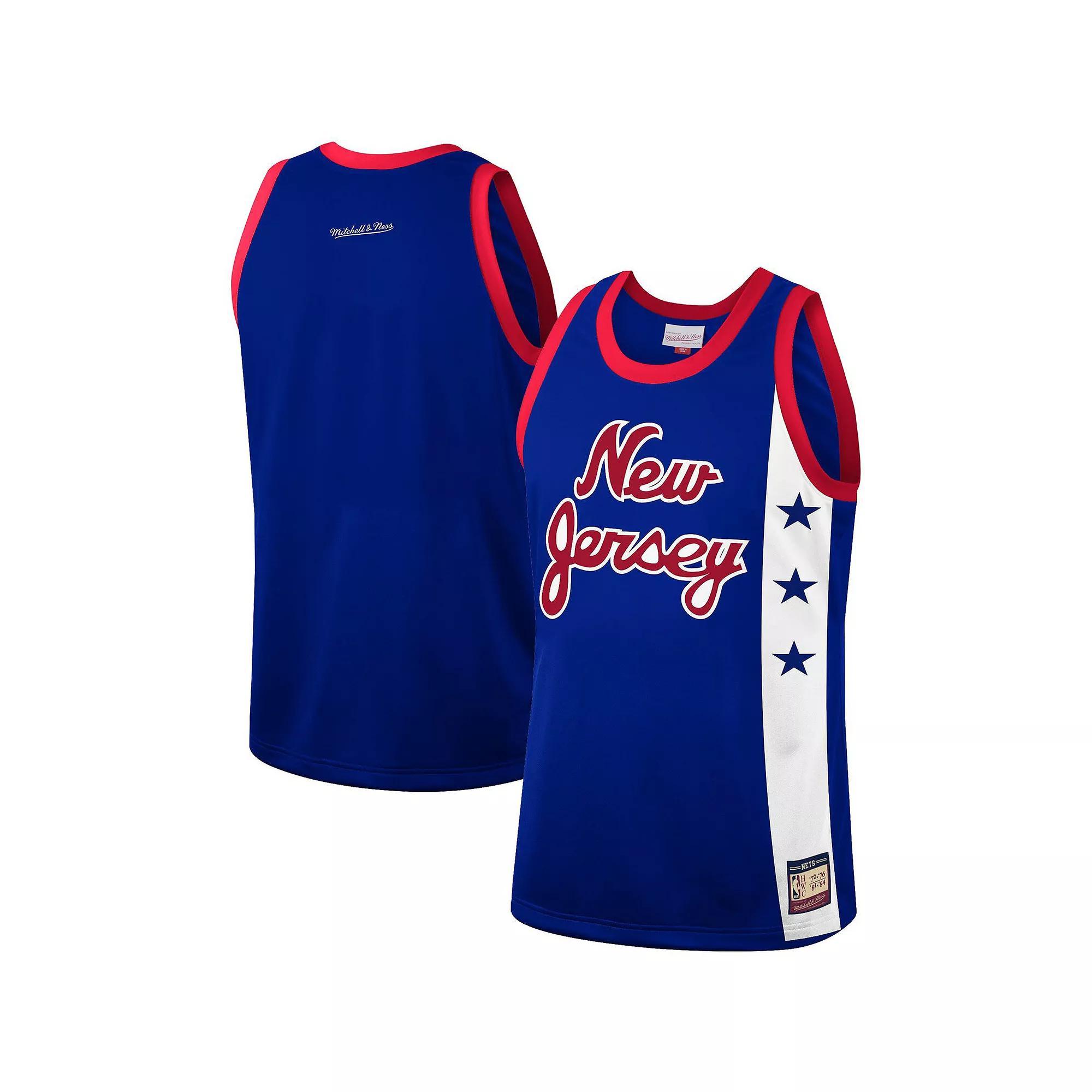 Men's Mitchell & Ness Blue New Jersey Nets Hardwood Classics Team Heritage Fashion Jersey, Size: Large, Nba Blue Product Image