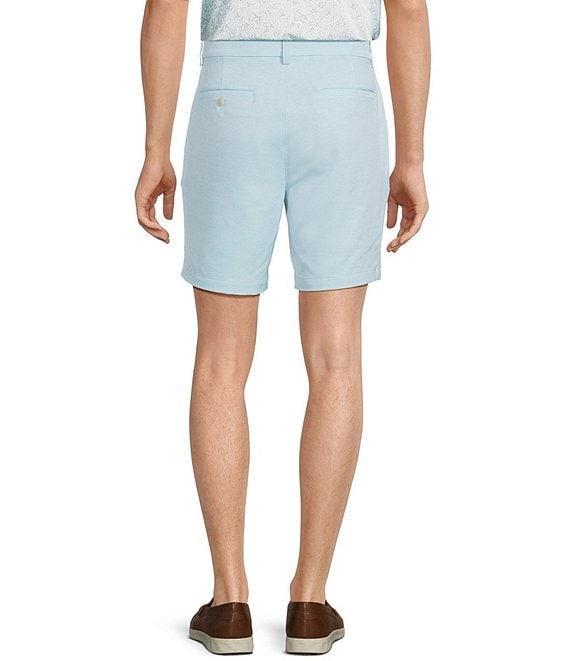 Roundtree & Yorke Classic Flat Front Performance Space Dye 8#double; Pull On Shorts Product Image