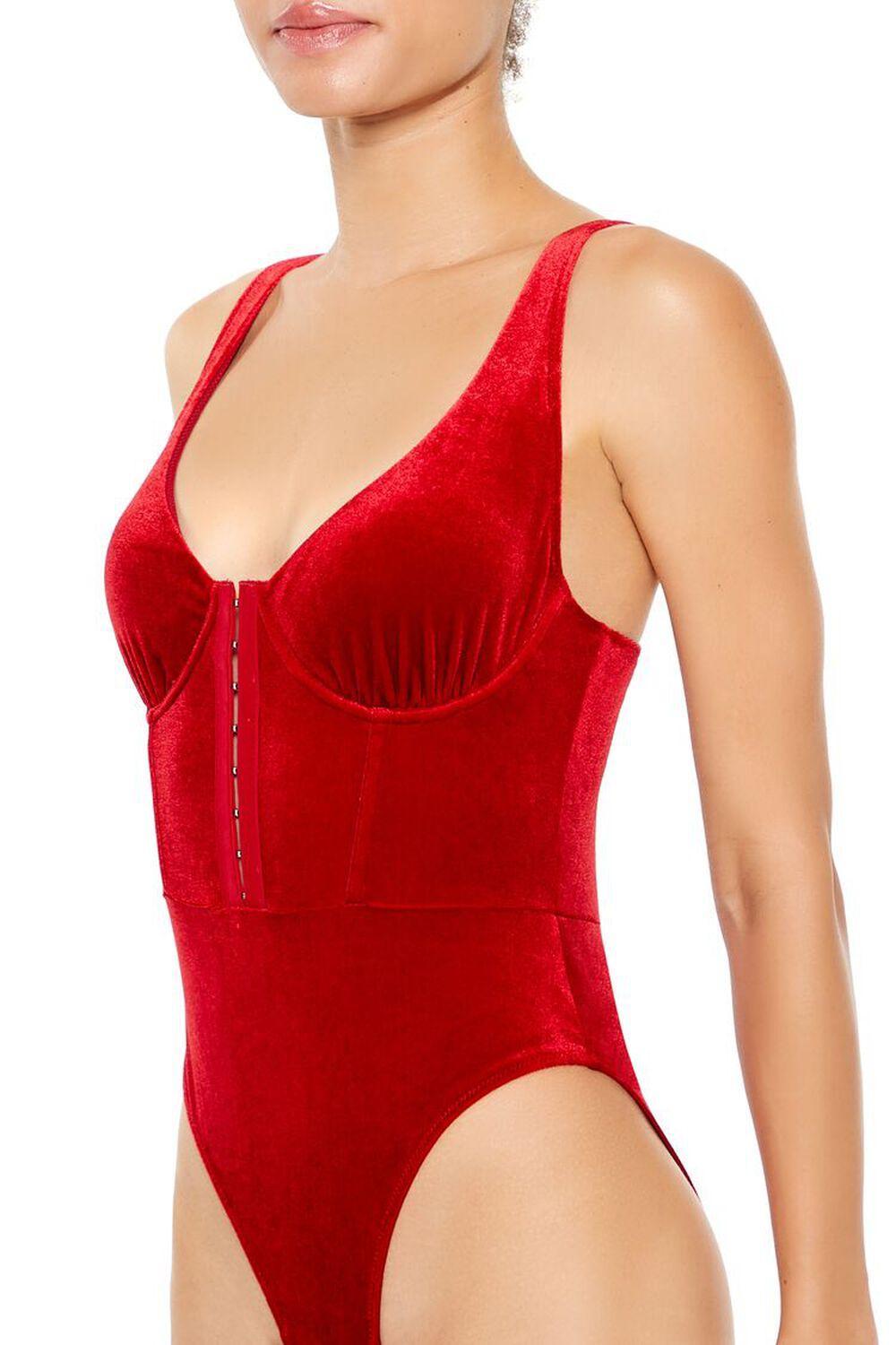 Velvet Bustier Lingerie Bodysuit | Forever 21 Product Image