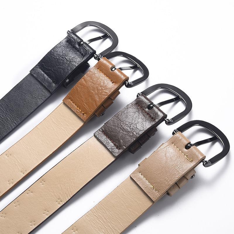 Studded Faux Leather Belt Product Image