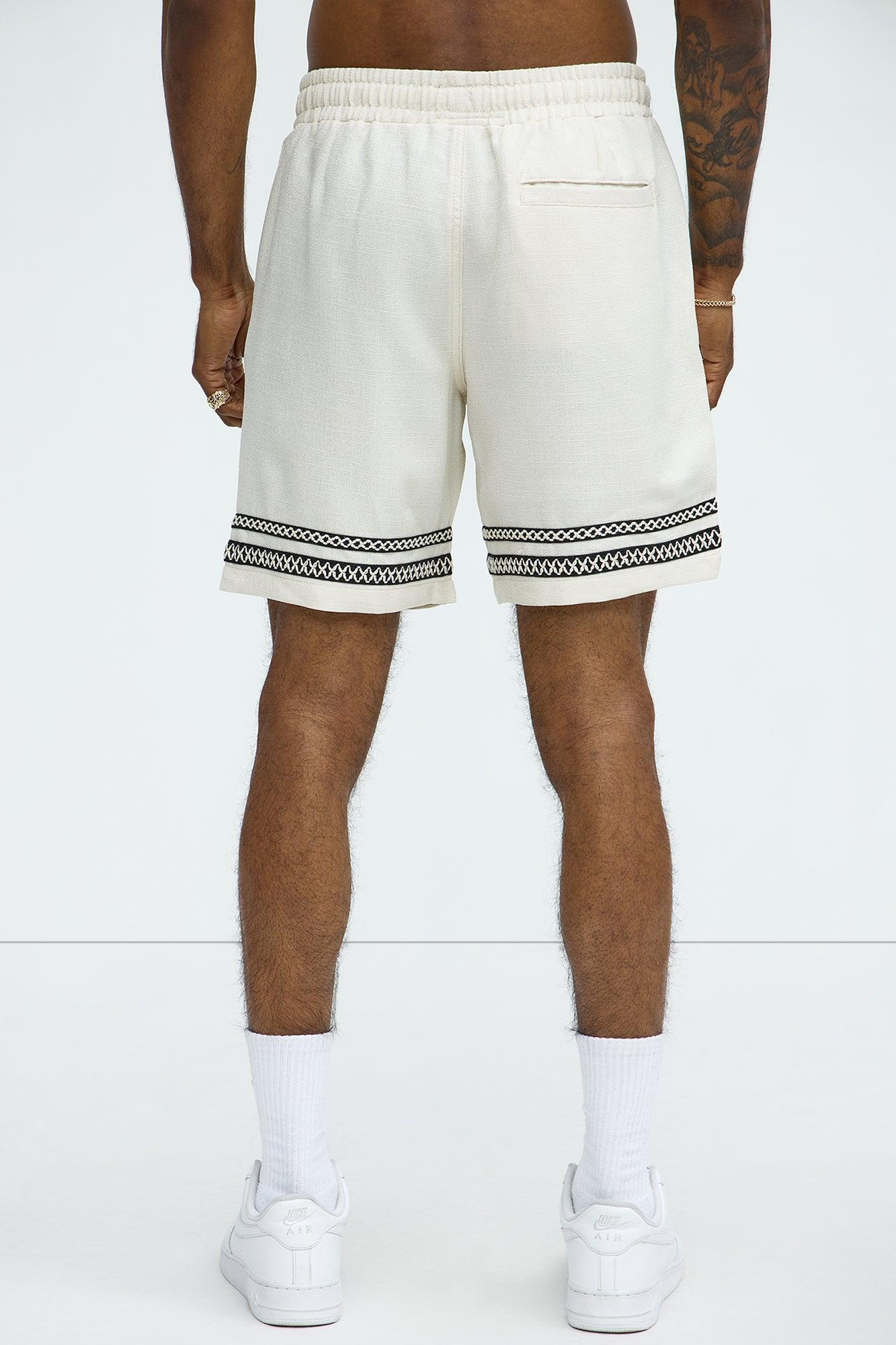 Zephyr Relaxed Shorts - Off White Product Image