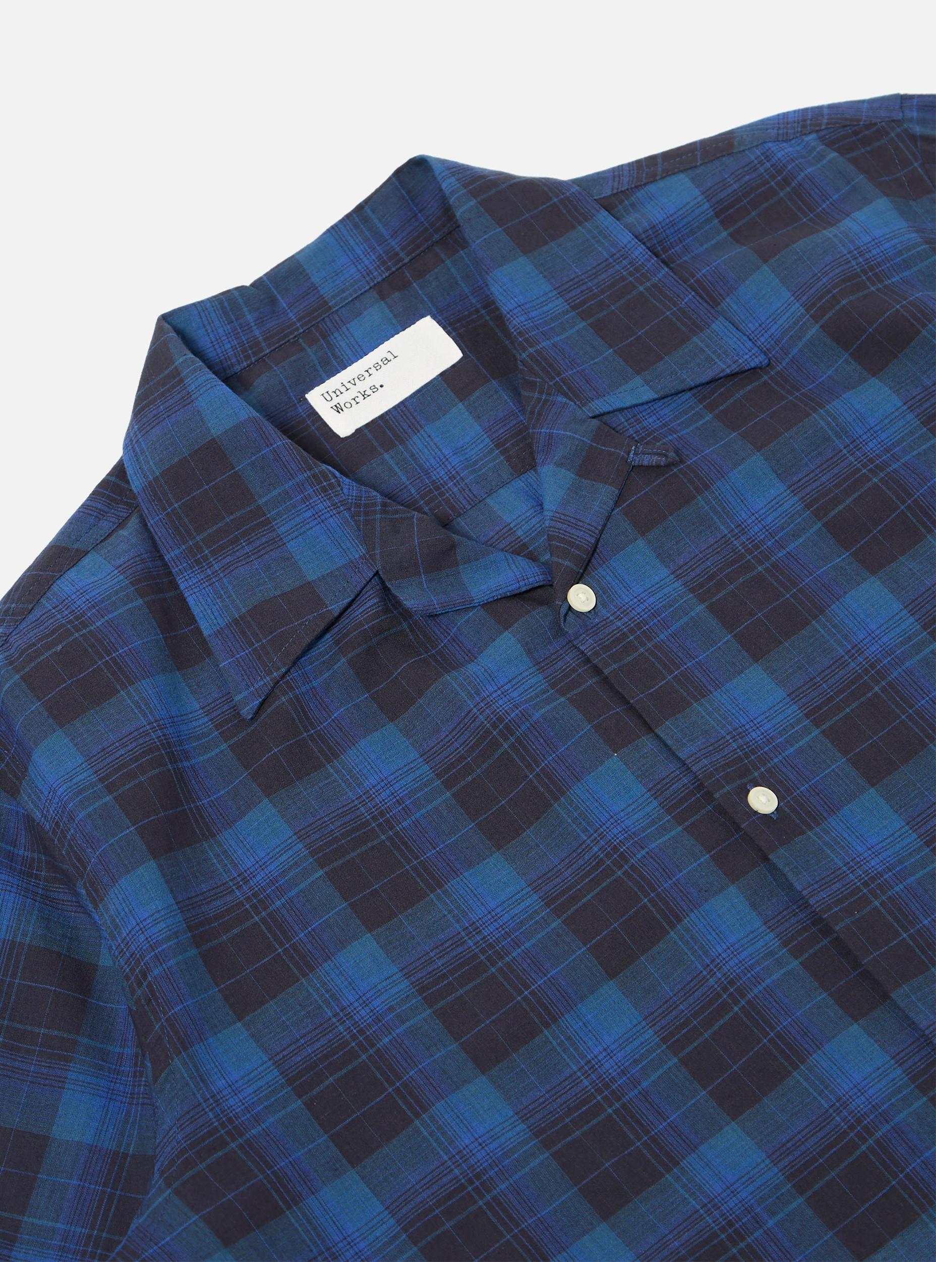 Navy/Blue Check Short Pyjama Set Product Image