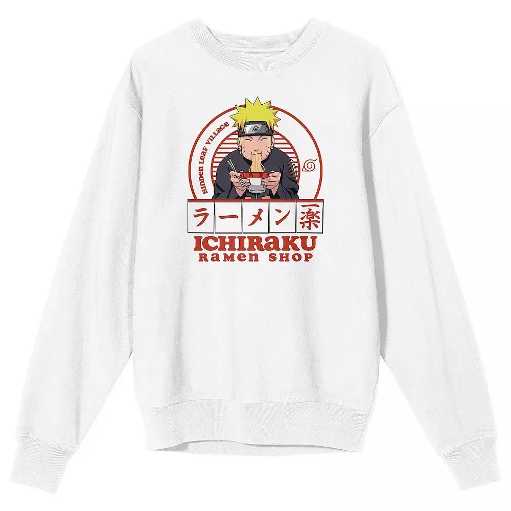 Men's Naruto Shippuden Ichiraku Ramen Long Sleeve Graphic Tee, Size: Medium, White Product Image