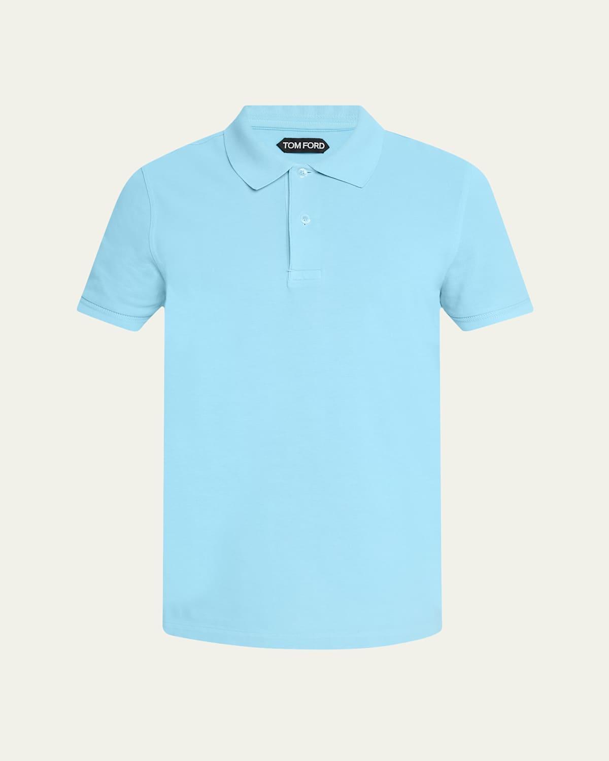 Mens Cotton Pique Polo Shirt Product Image