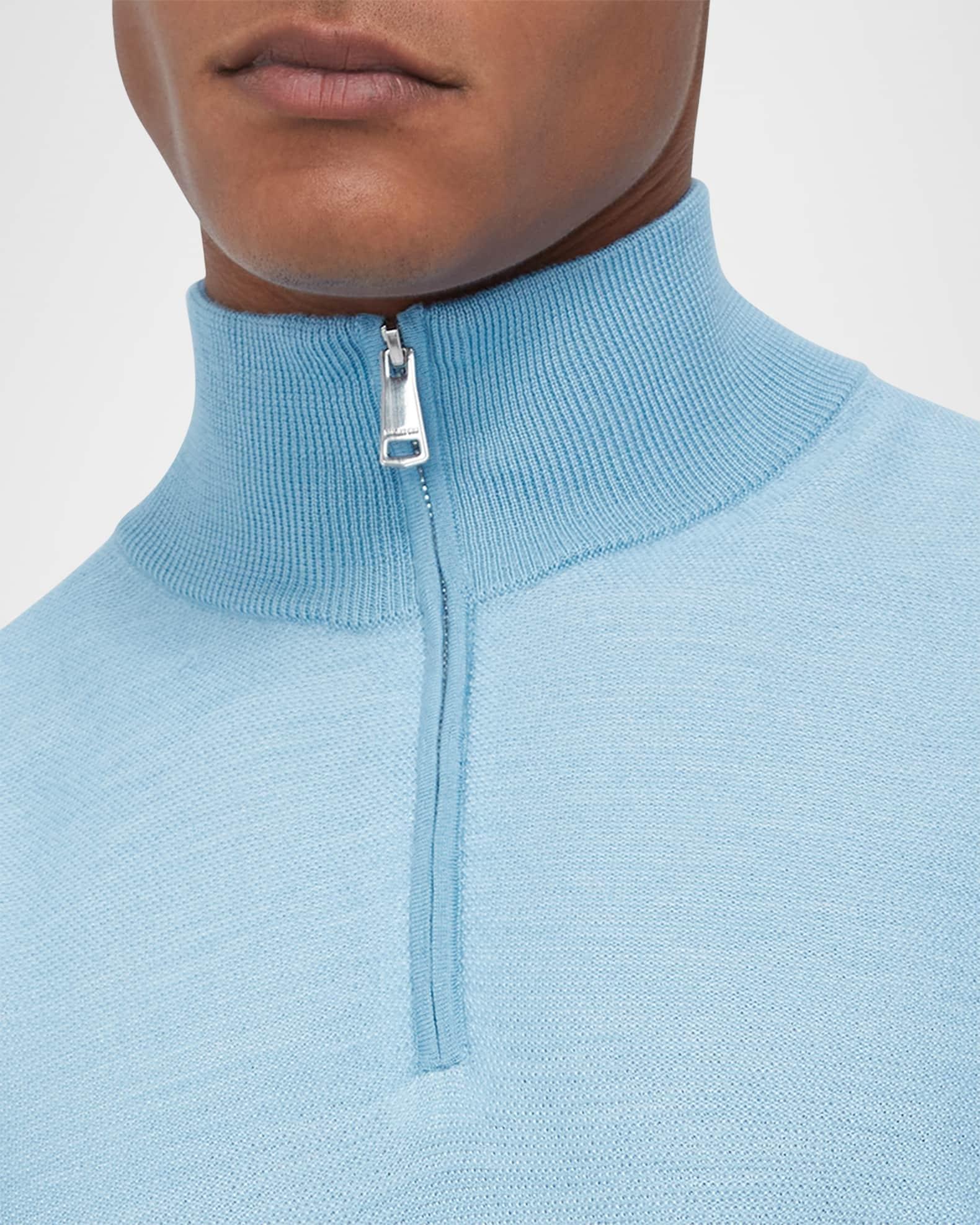 Men's Quarter-Zip Birdseye Sweater Product Image
