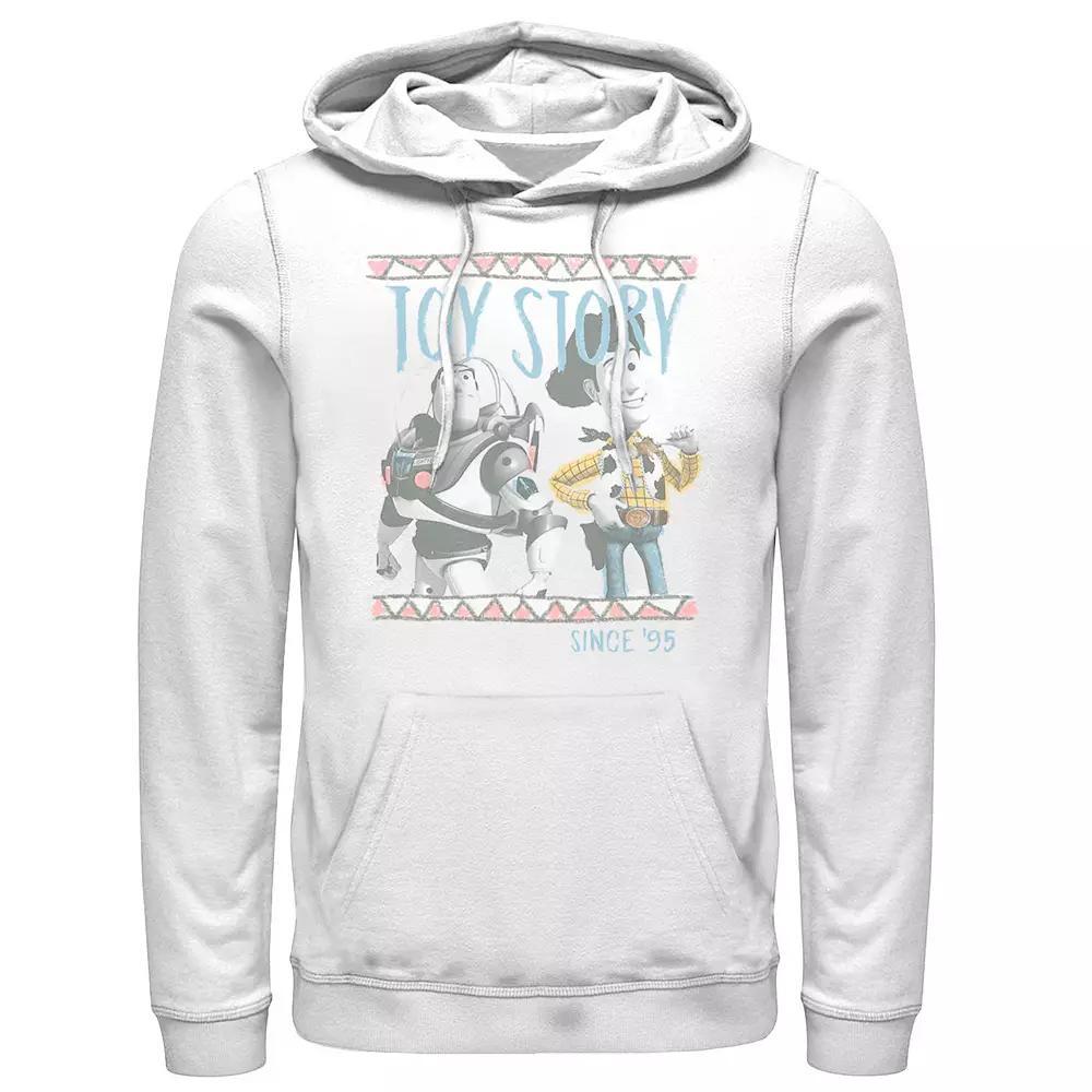 Disney / Pixar's Toy Story Buzz Lightyear & Woody Men's Since '95 Hoodie, Size: Large, White Product Image