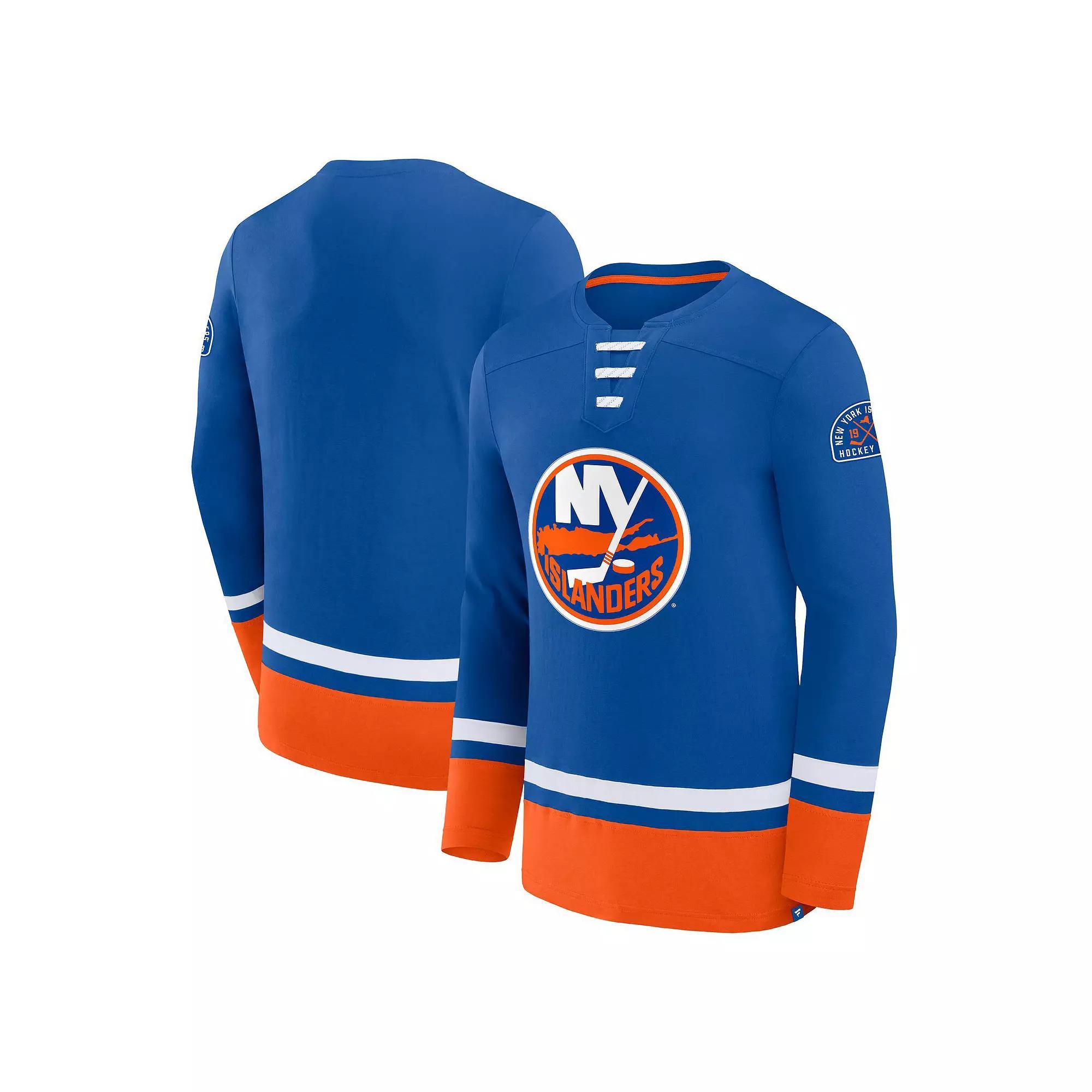 Men's Fanatics Royal New York Islanders High Point Long Sleeve T-Shirt, Size: 2XL, Isl Blue Product Image