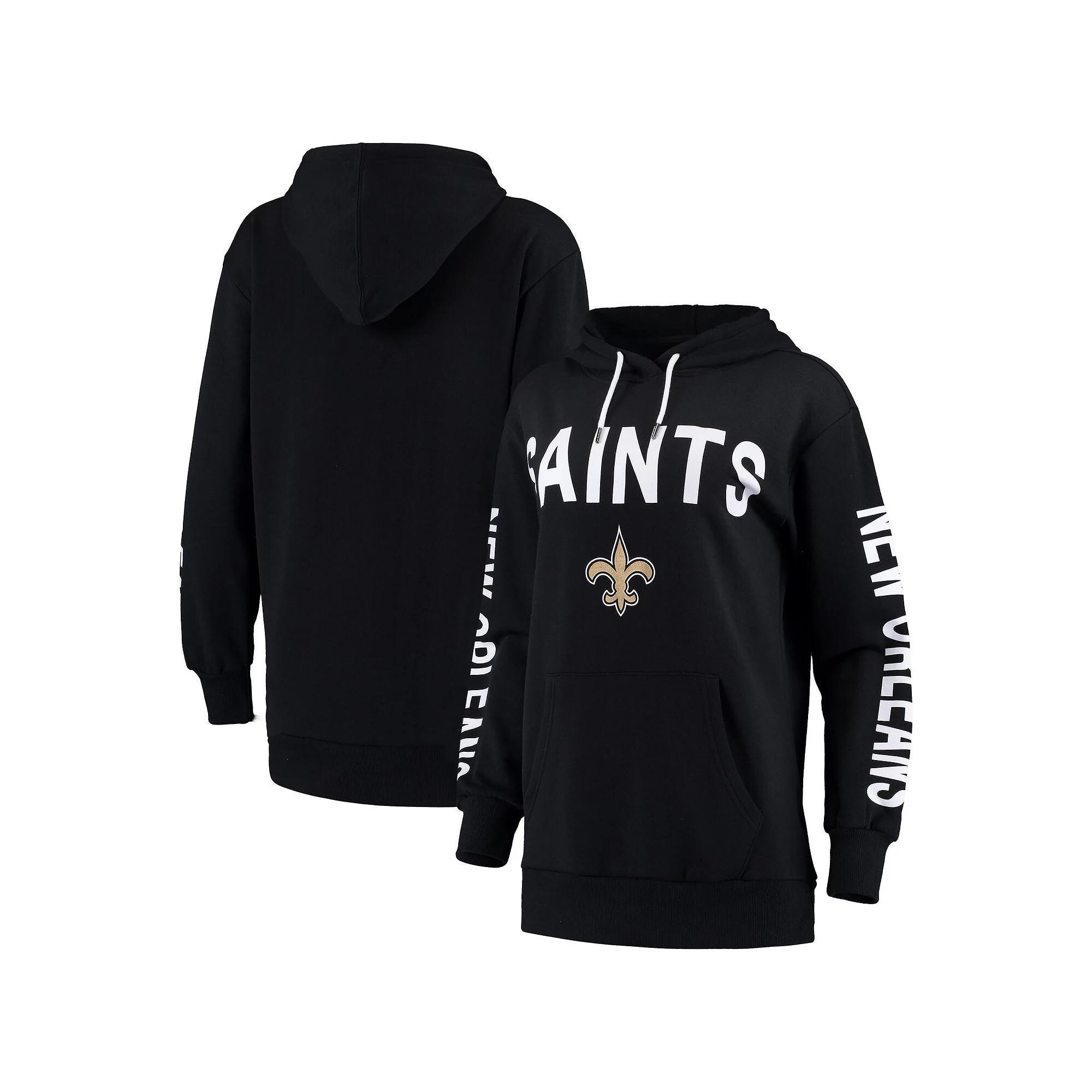 Women's G-III 4Her by Carl Banks Navy New Orleans Saints Extra Point Pullover Hoodie,  Product Image