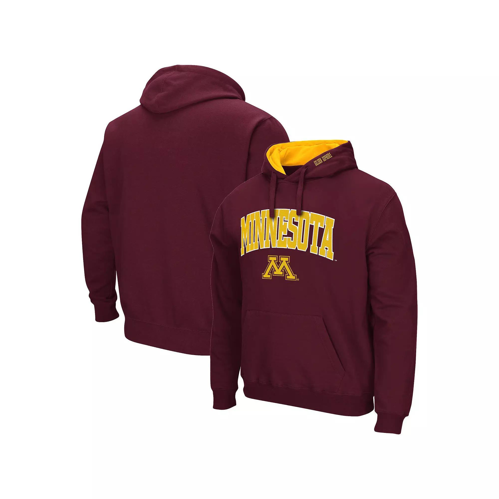 Men's Colosseum Navy Notre Dame Fighting Irish Arch & Logo 3.0 Pullover Hoodie,  Product Image