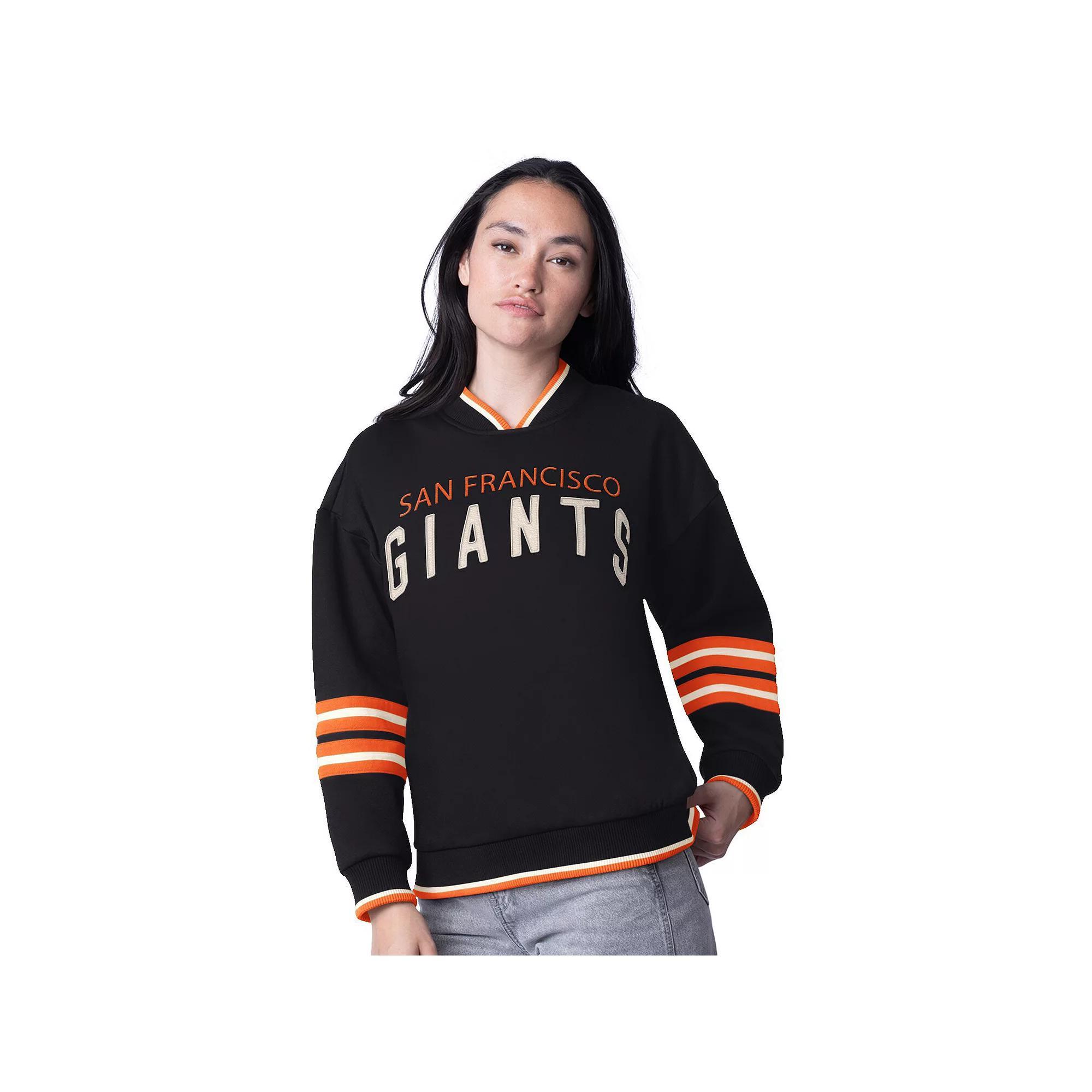 Womens Starter San Francisco Giants Wild Card Oversized Pullover Sweatshirt Product Image