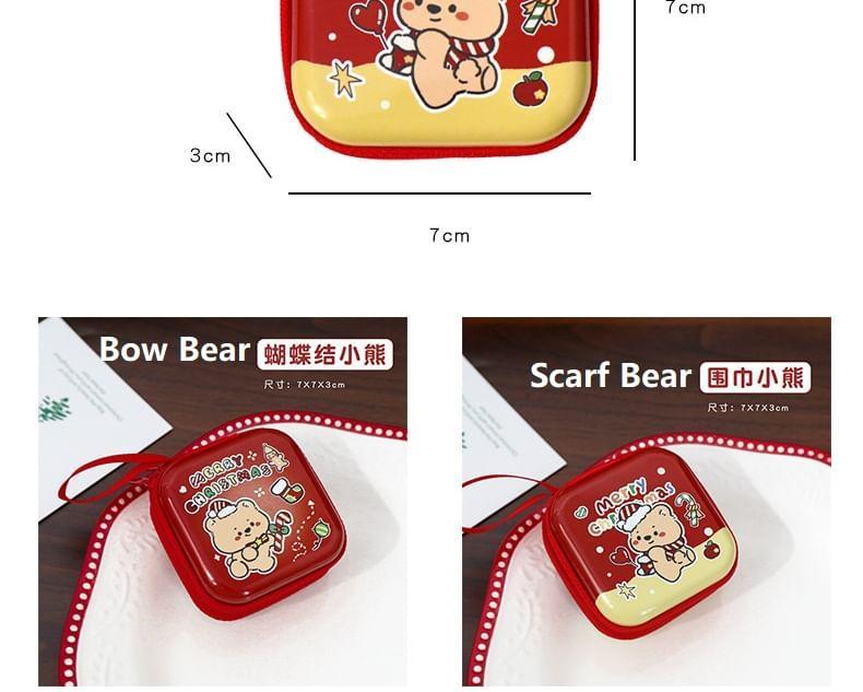 Christmas Cartoon Tinplate Coin Purse (Various Designs) Product Image