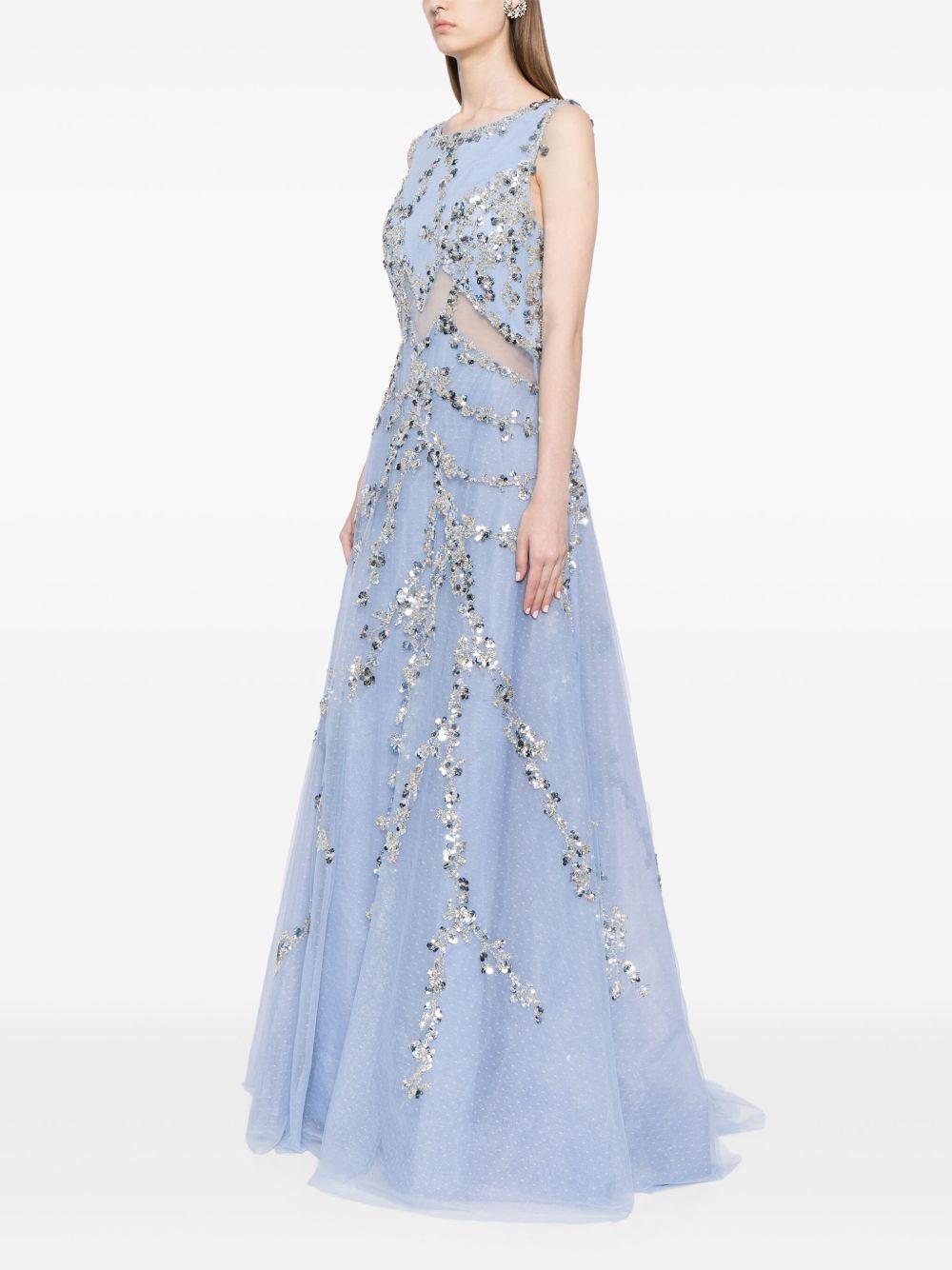 sequin-embellished tulle gown Product Image
