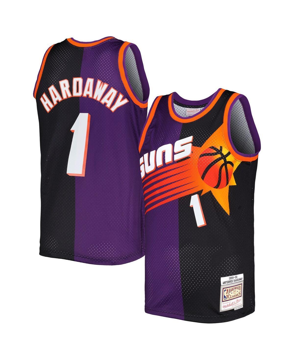 Men's Mitchell & Ness Penny Hardaway Purple/Black Phoenix Suns Hardwood Classics 1999/00 Split Swingman Jersey, Size: Medium, Phx Purple Product Image