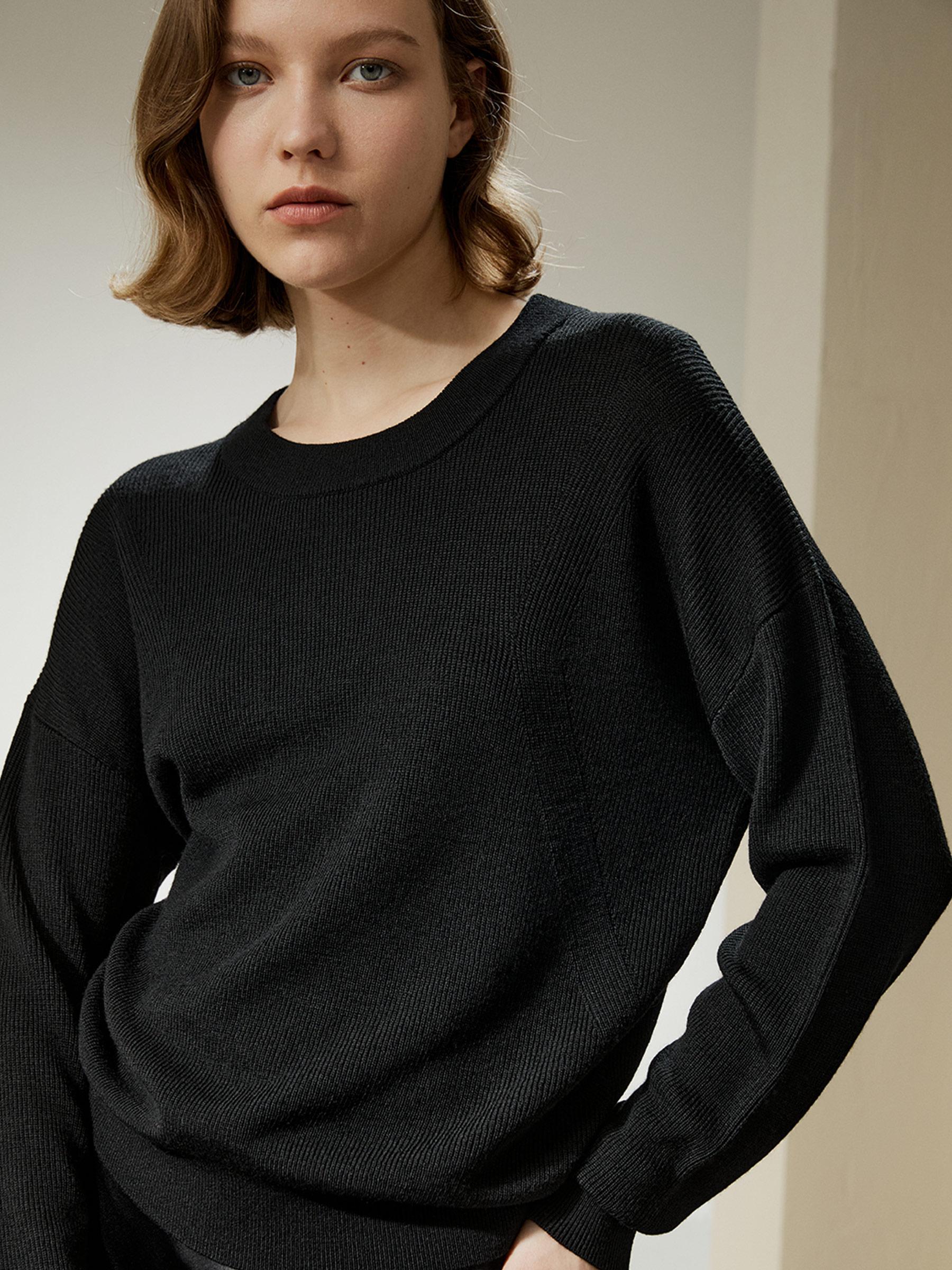 Ultra-fine Merino Wool Crewneck Sweater Product Image