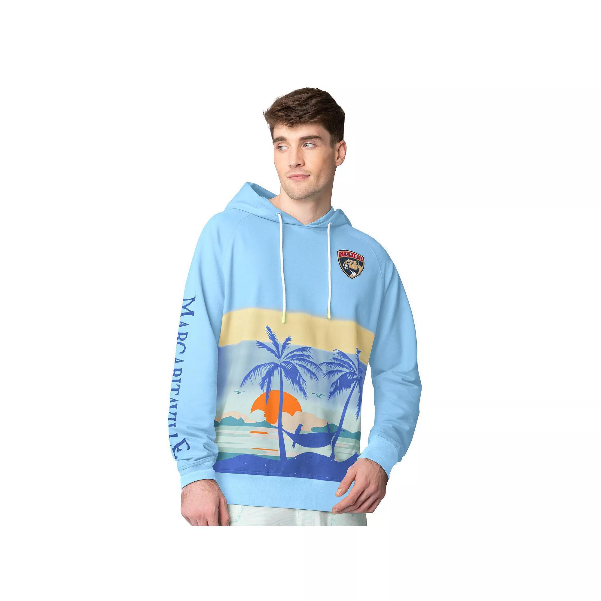 Men's Margaritaville Blue Florida Panthers Island Dream Peached Pullover Hoodie,  Product Image