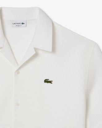 Relaxed Fit Waffle Texture Shirt Product Image